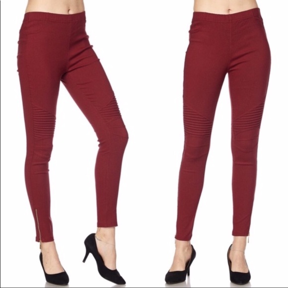 Moto Pants with Ankle zipper - Picture 2 of 2